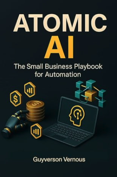 Atomic AI book cover by Guyverson Vernous