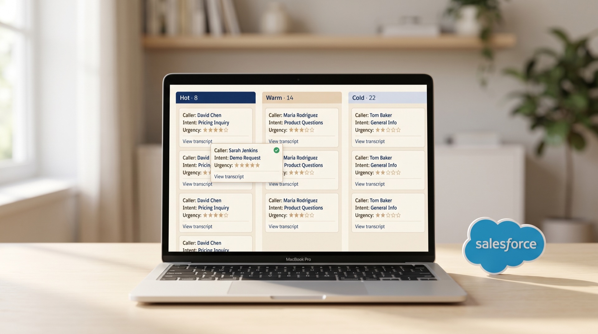 Lead Capture — Della AI receptionist