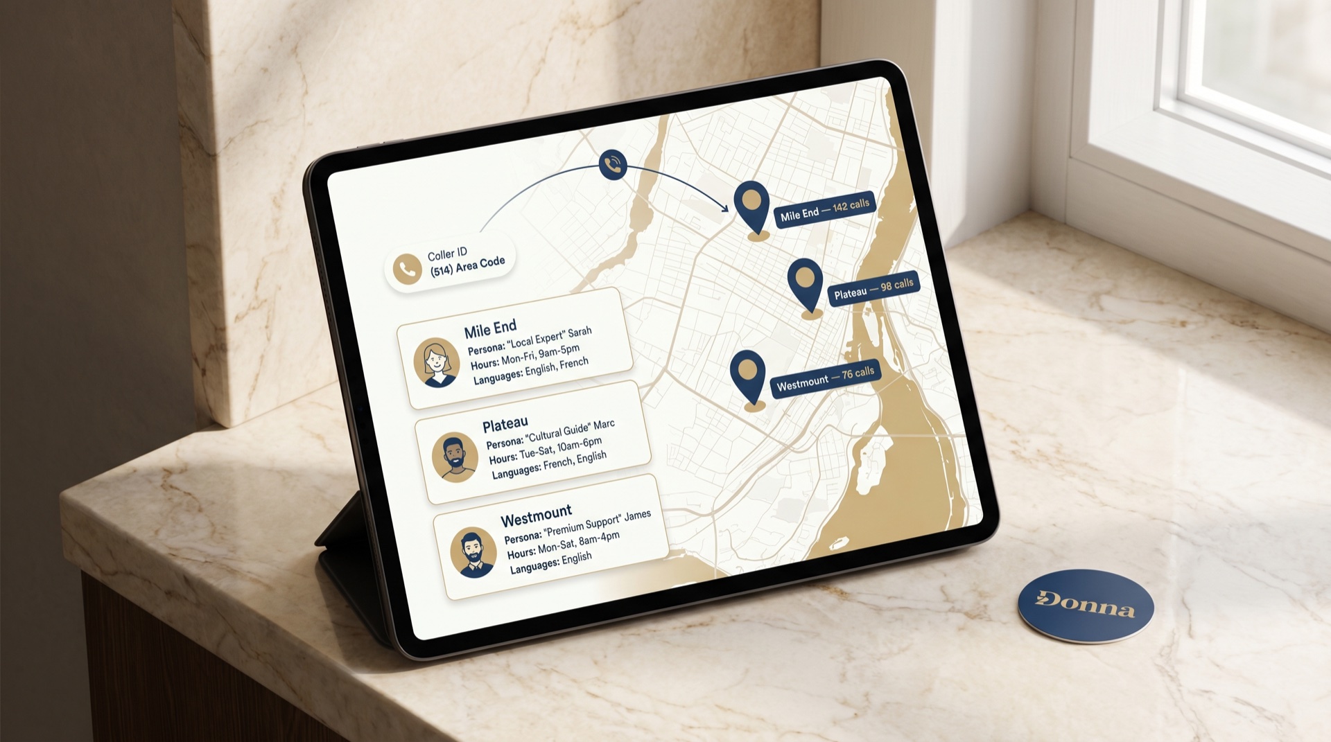 Multi-Location Routing — Della AI receptionist